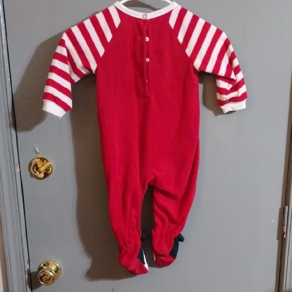 Disney Red and White Mickey Mouse Kids Footie - Picture 5 of 5